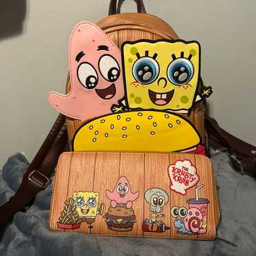 Loungefly SpongeBob backpack and wallet - image 1