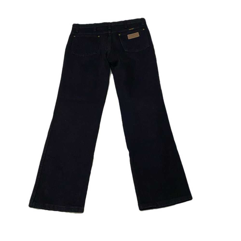 Vintage × Wrangler Black Denim Wrangler Jeans - image 2