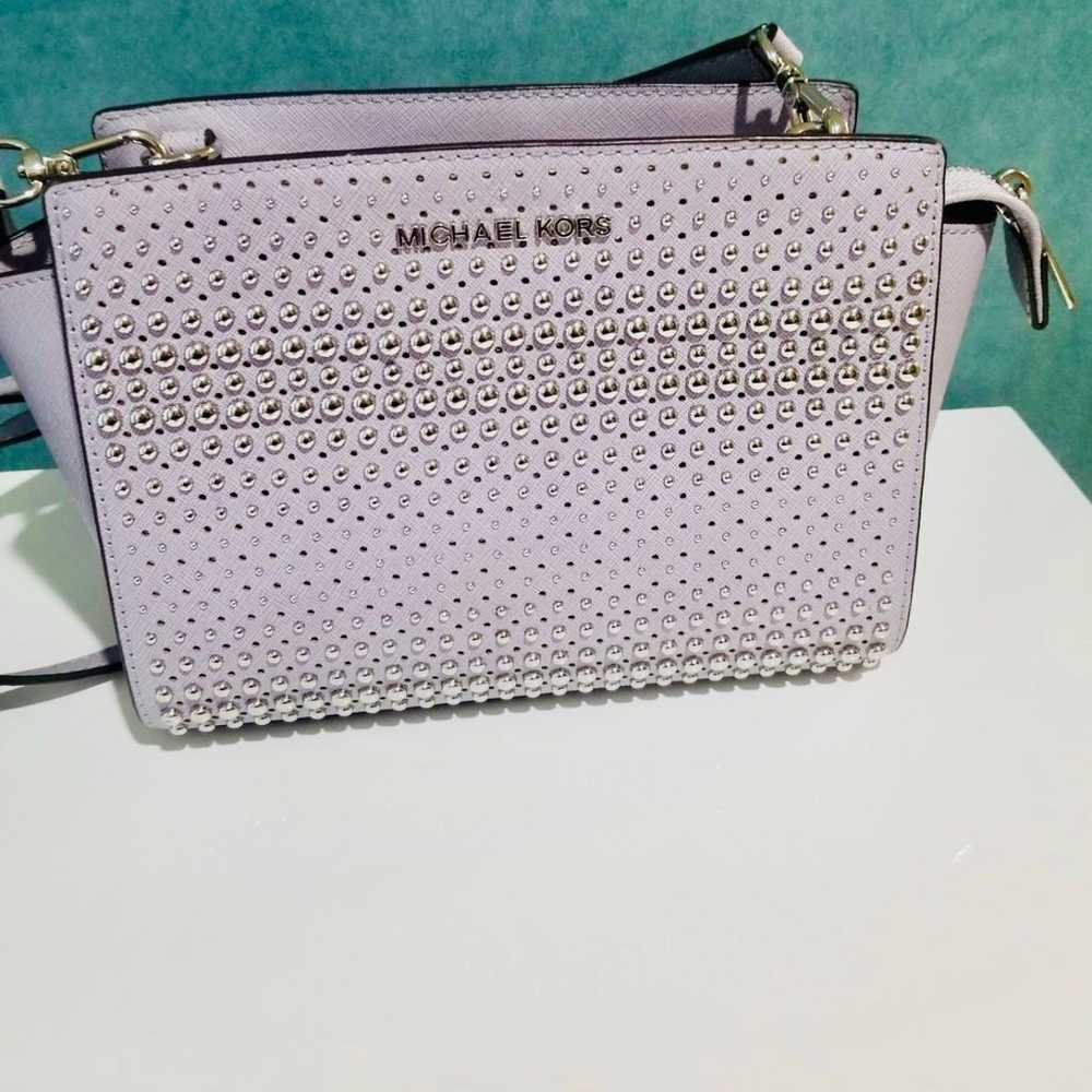 MK studded selma crossbody - image 1