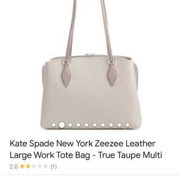 Kate buy Spade New York Beige Refined Grain Leather Satchel