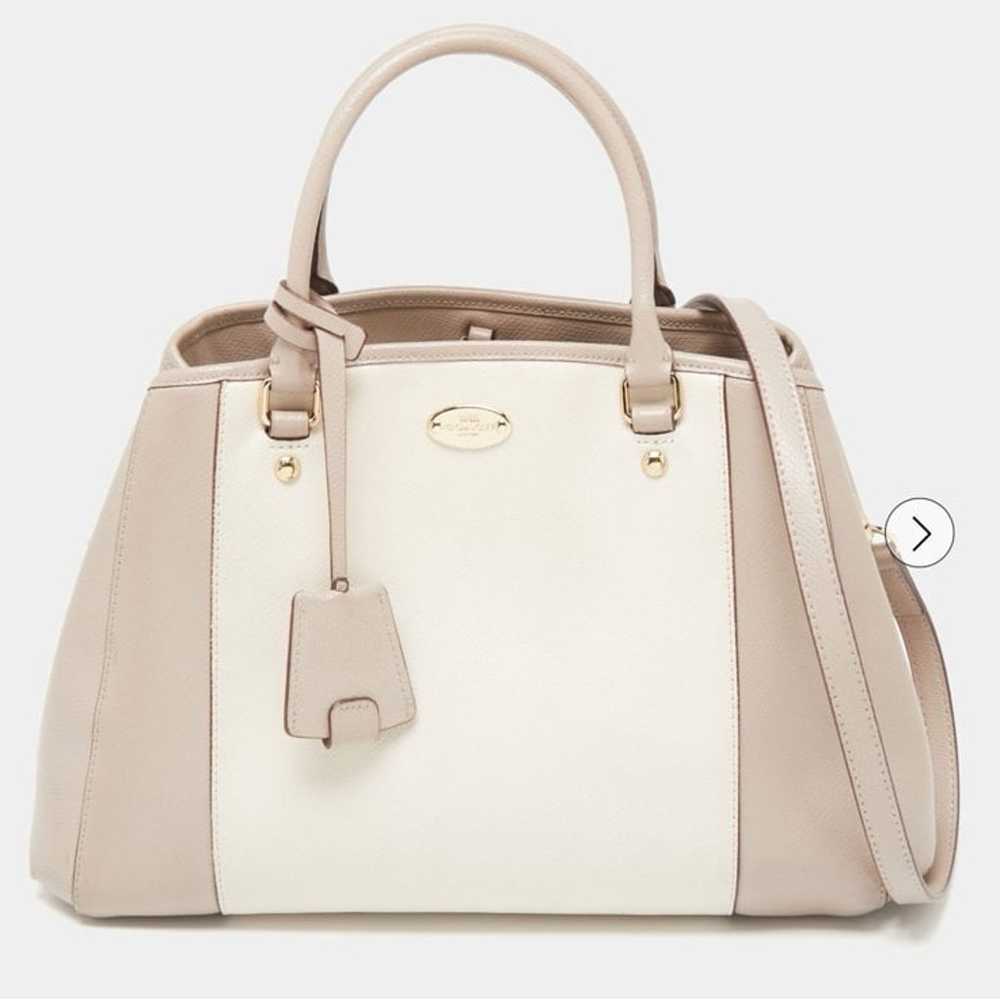 Coach Beige/Vanilla Leather Small Margot Carryall… - image 1