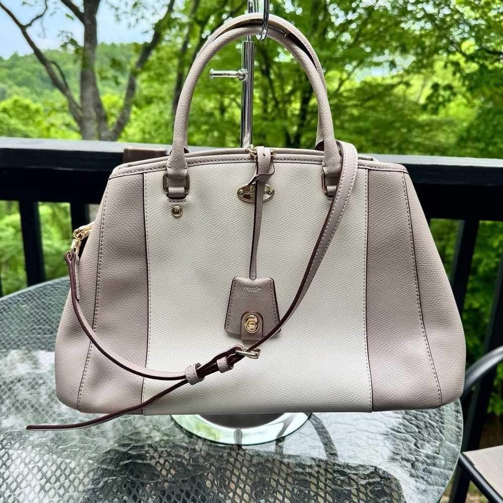 Coach Beige/Vanilla Leather Small Margot Carryall… - image 5