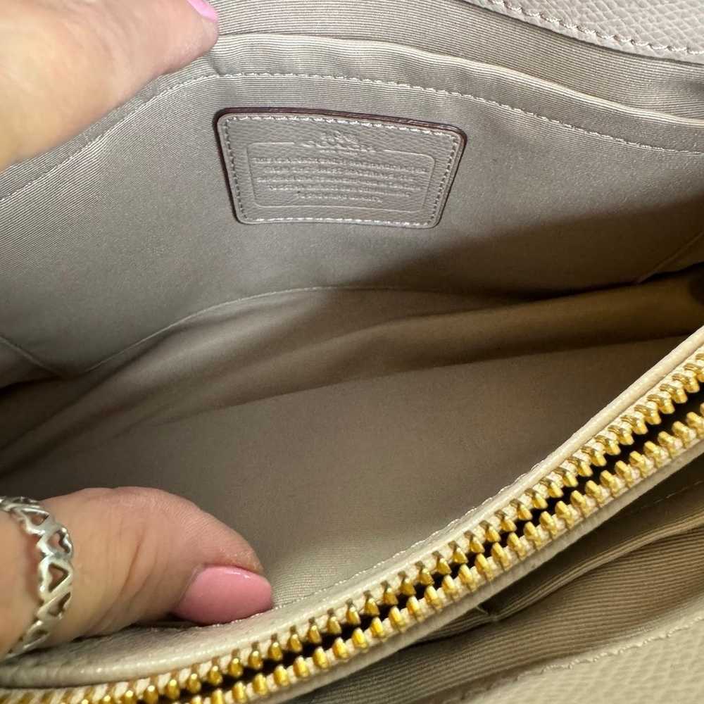 Coach Beige/Vanilla Leather Small Margot Carryall… - image 9