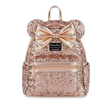 Minnie Mouse Sequin Loungefly Mini Backpack Rose G