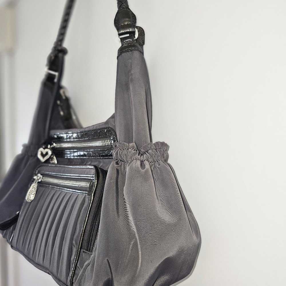 Brighton grey nylon handbag - image 3