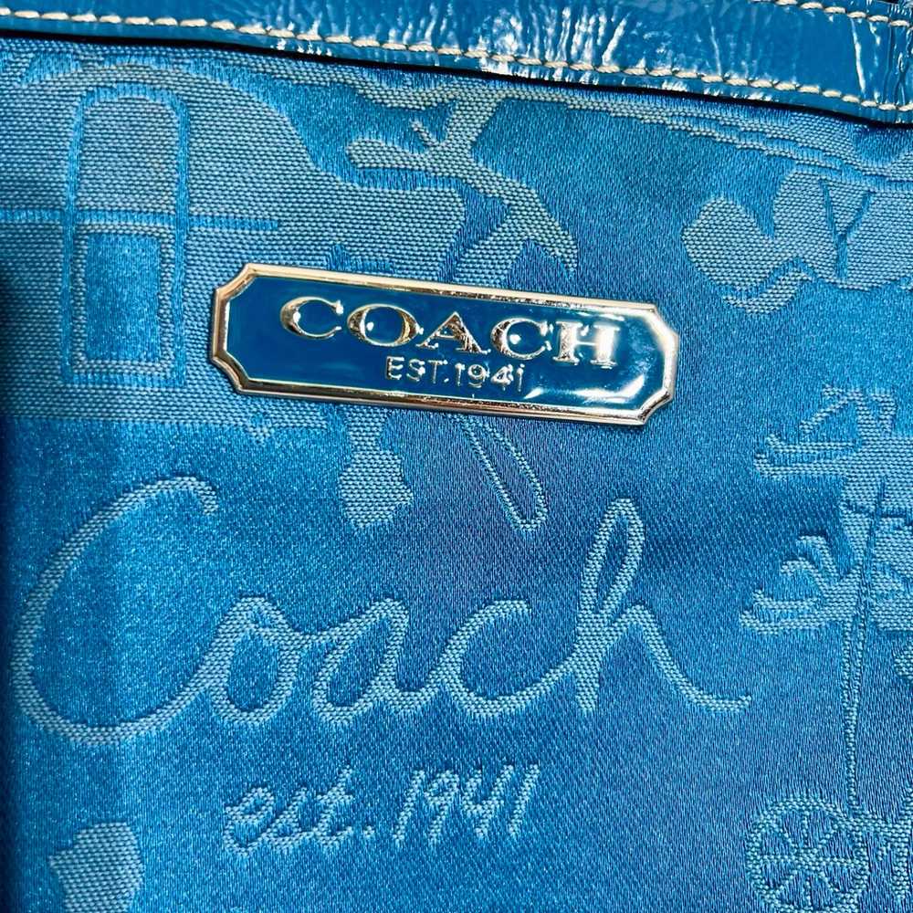 Vintage Blue Coach Bags | Coach Gallery Tote Hors… - image 9