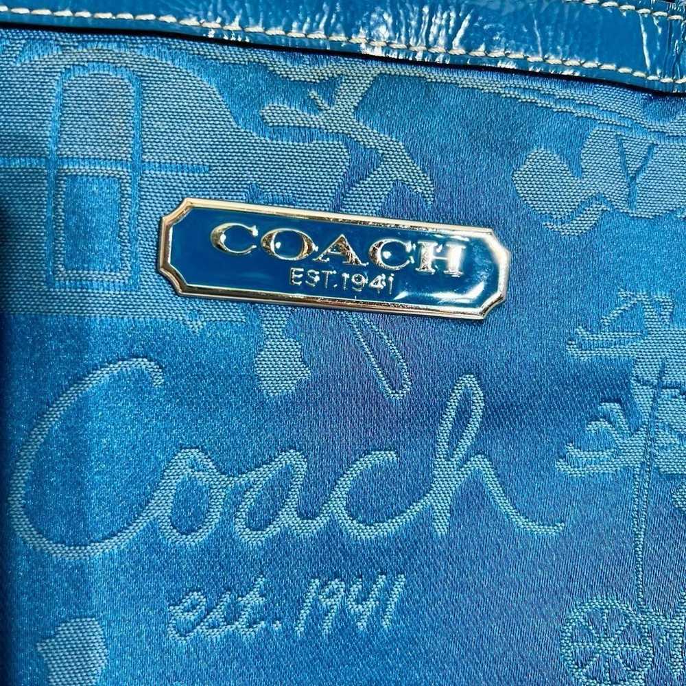 Vintage Blue Coach Bags | Coach Gallery Tote Hors… - image 9