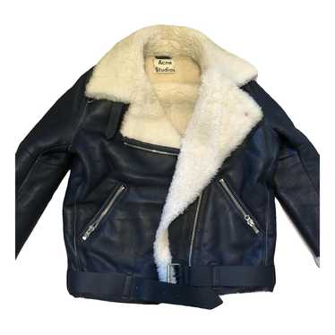 Acne Studios Velocite leather biker jacket - image 1