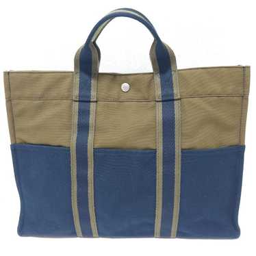 【Excellent Condition】Hermès Faubourg MM Canvas Han