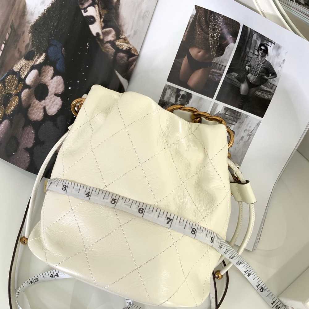 White leather bucket bag - image 6