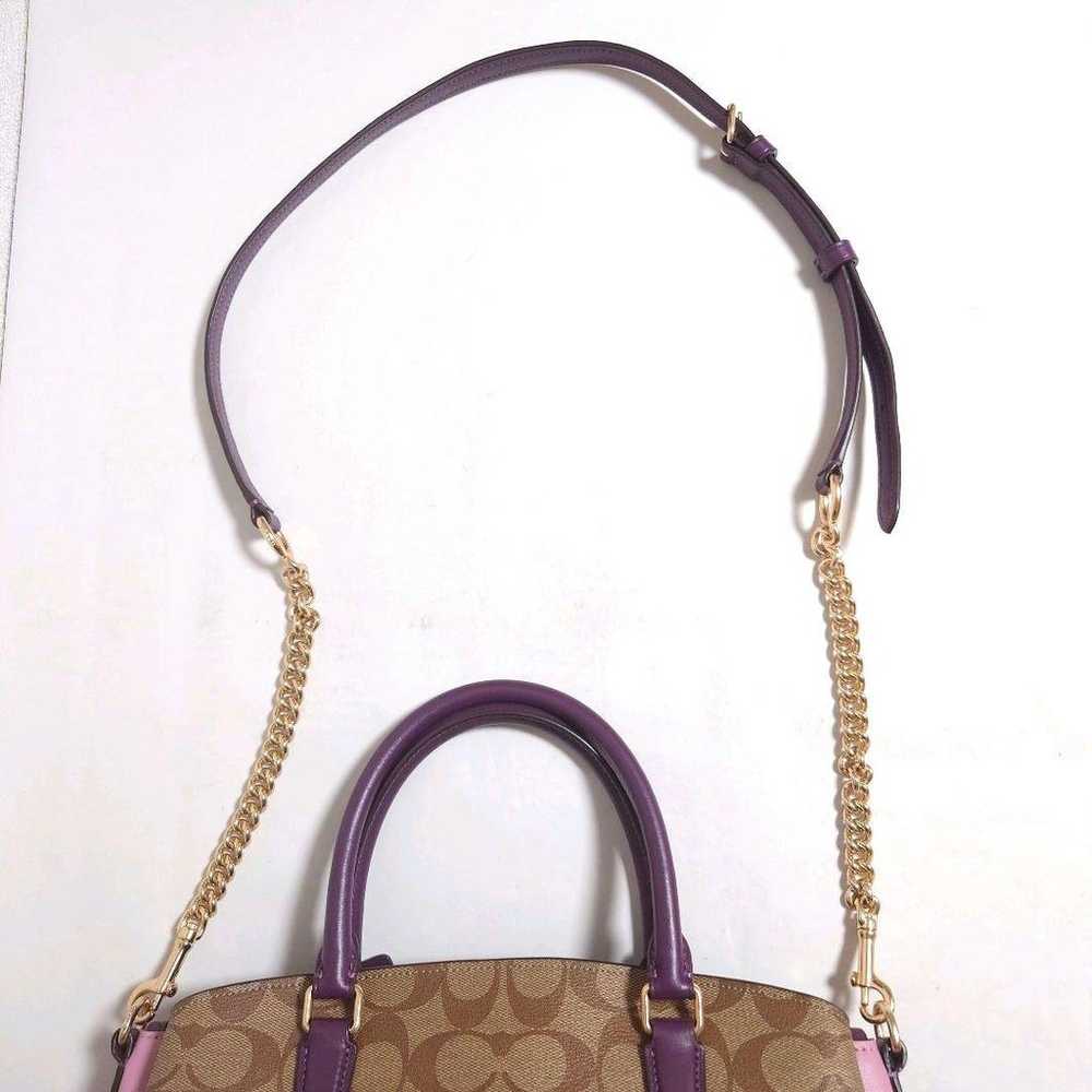 【Excellent Condition】Coach Shoulder Bag Handbag 2… - image 10