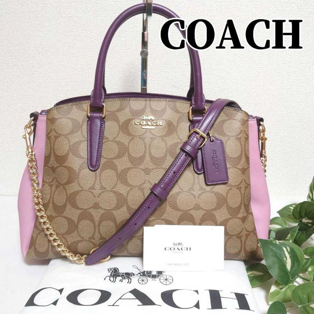 【Excellent Condition】Coach Shoulder Bag Handbag 2… - image 1