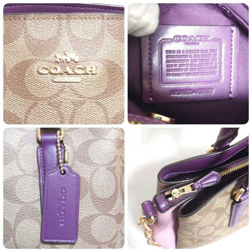 【Excellent Condition】Coach Shoulder Bag Handbag 2… - image 5