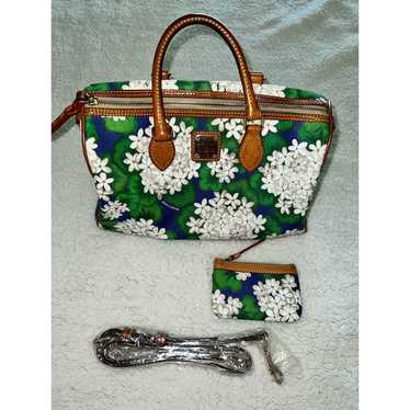 Dooney & Bourke White flowers Satchel Bag - image 1