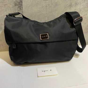 【Unused Class】agnes b. Nylon Shoulder Bag Black