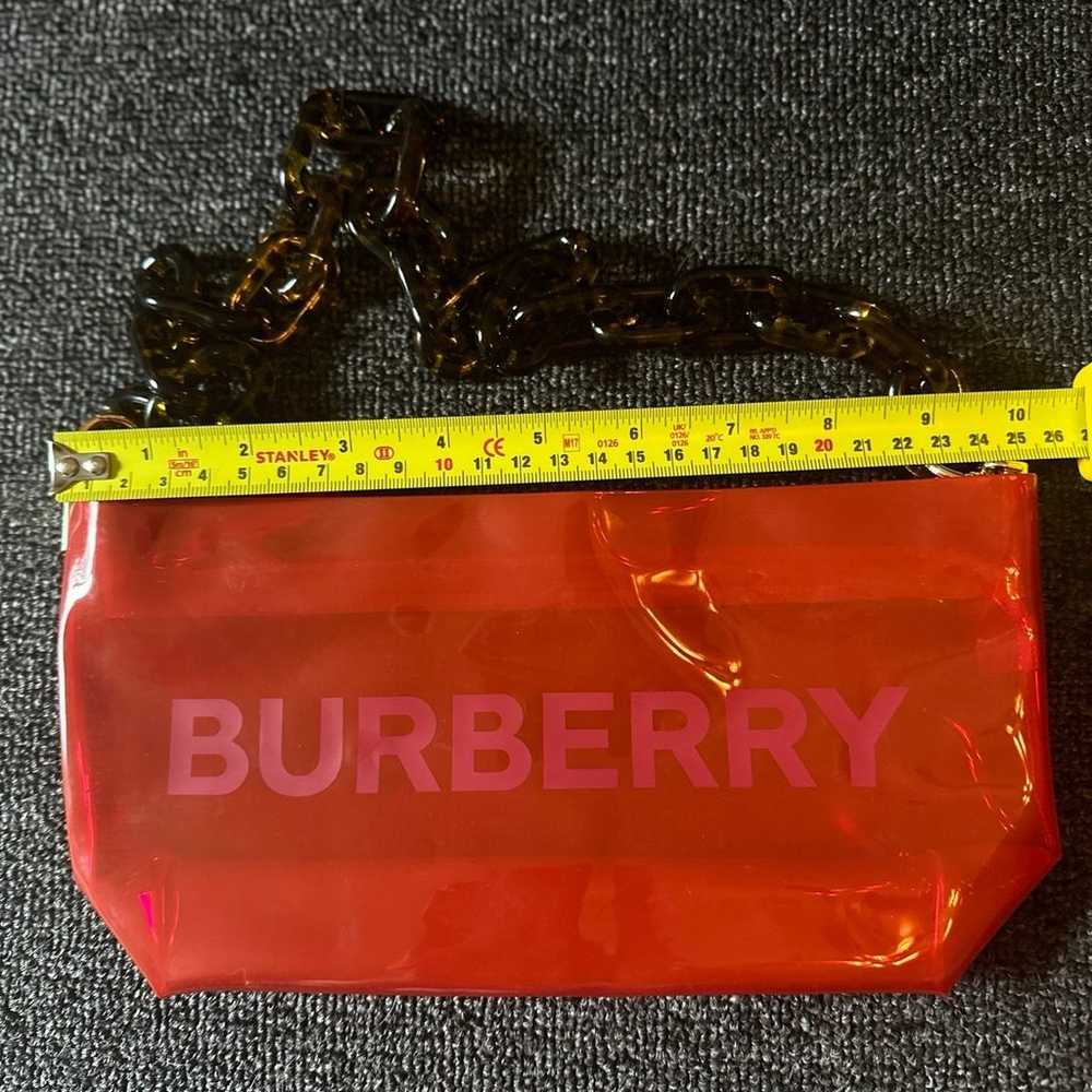 BURBERRY - Auth *new* Shoulder Bag / Red Transpar… - image 4