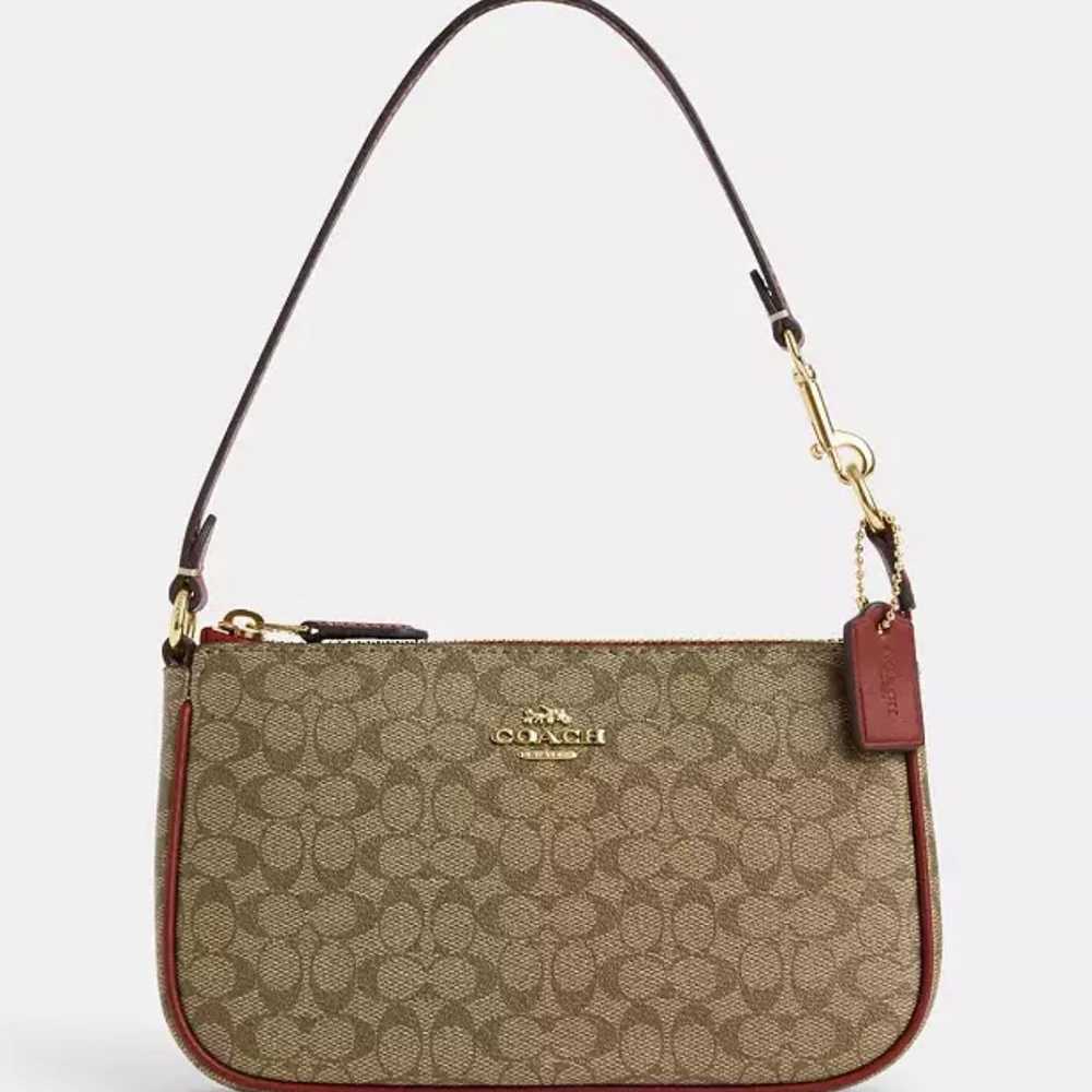 Coach Nolita 19 in Signature Khaki / Terracotta - image 1