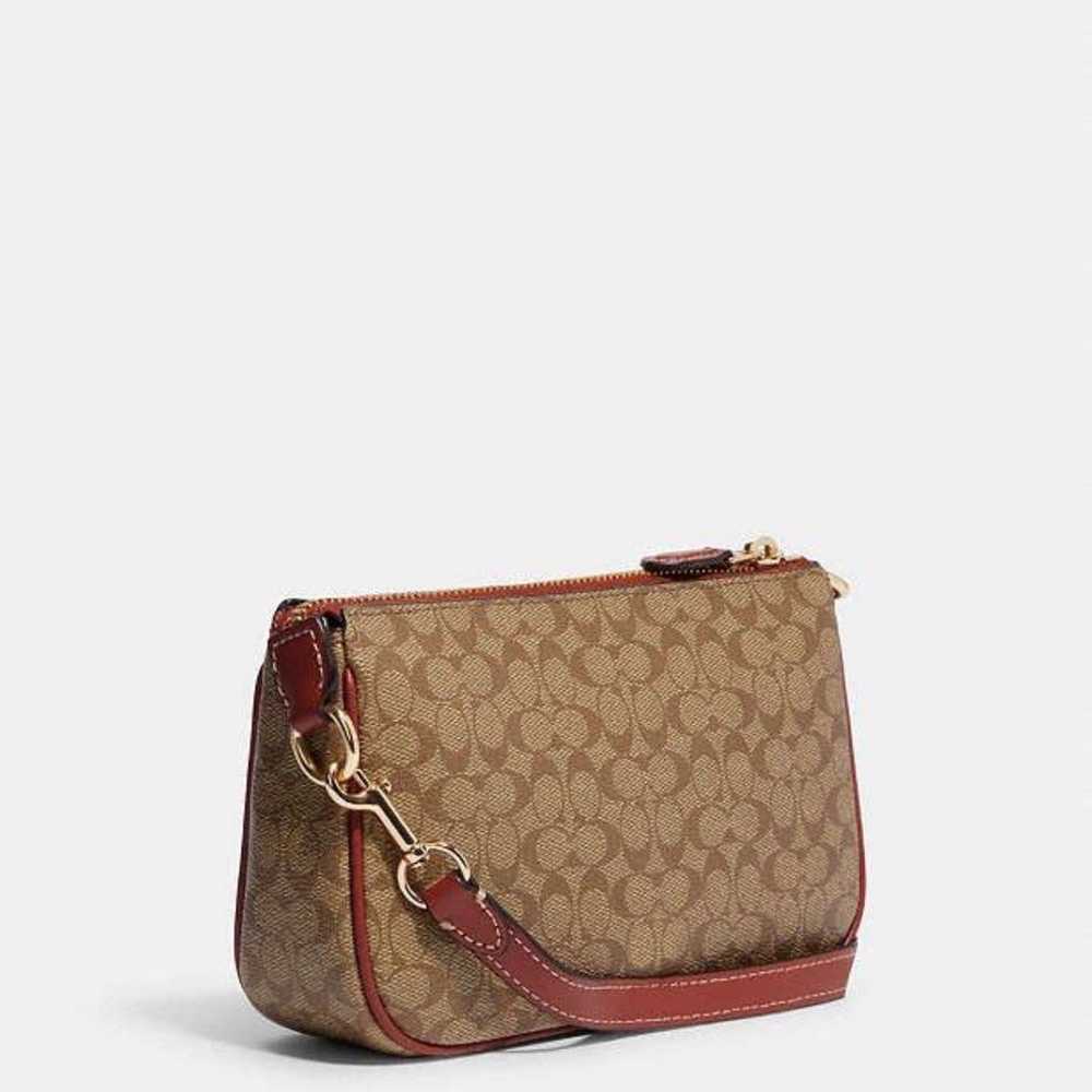 Coach Nolita 19 in Signature Khaki / Terracotta - image 2