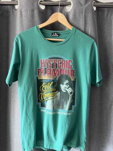 Y2K Hysteric Glamour green popular surf baby tee