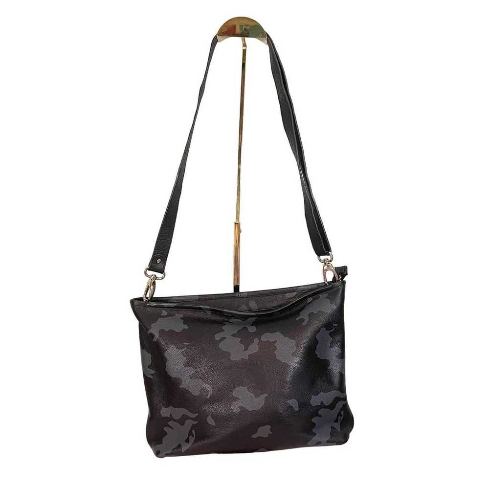 Seam Reap Blondie Hobo Black Zip Leather Adjustab… - image 1