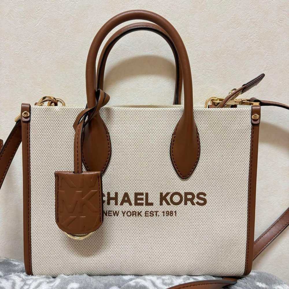 Michael Kors♡ Milera Top Zip Tote Canvas Tote - image 2