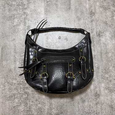 y2k grunge one shoulder bag black - image 1