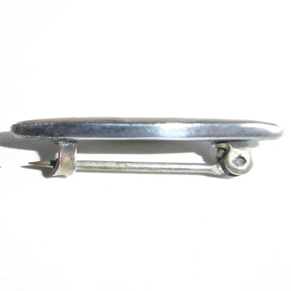 Mother of Pearl Sterling Petite Bar Pin - image 7