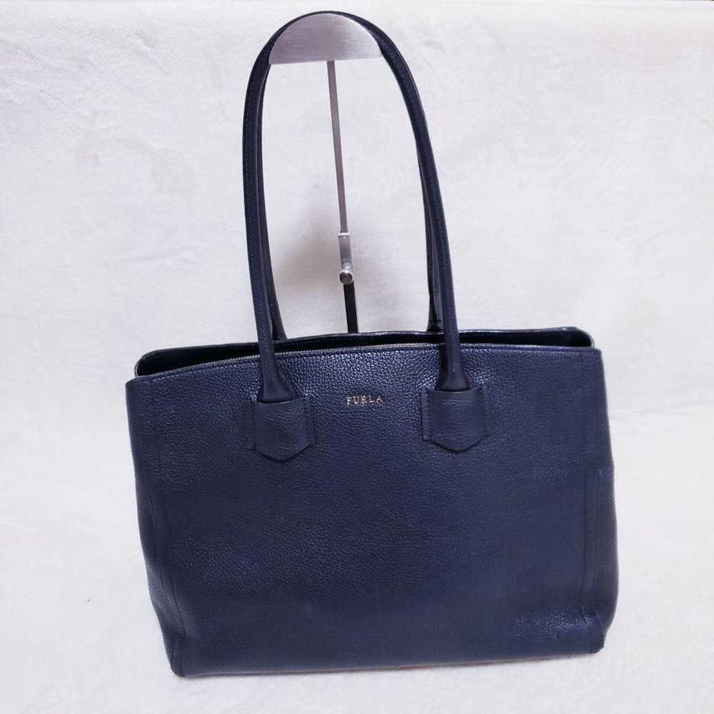 FURLA MUSA SALLY Saffiano Leather Tote Bag Band B… - image 12