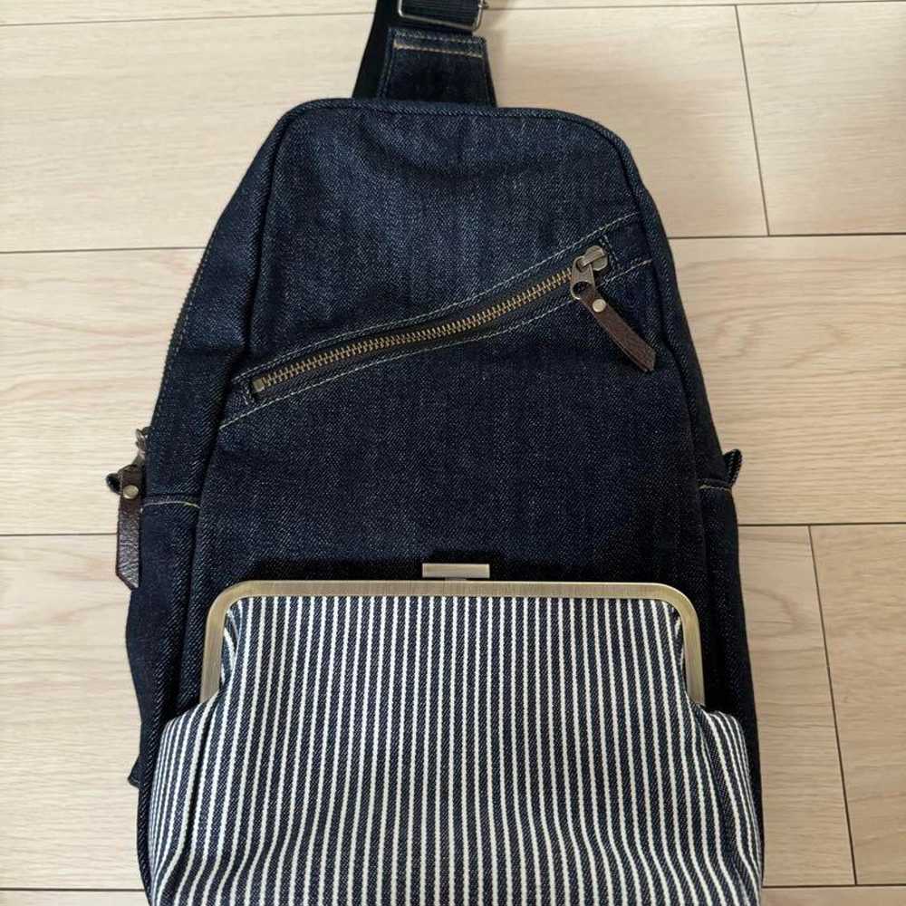 Ayanokoji's denim x hickory clasp body bag. - image 1