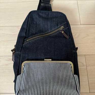 Ayanokoji's denim x hickory clasp body bag. - image 1