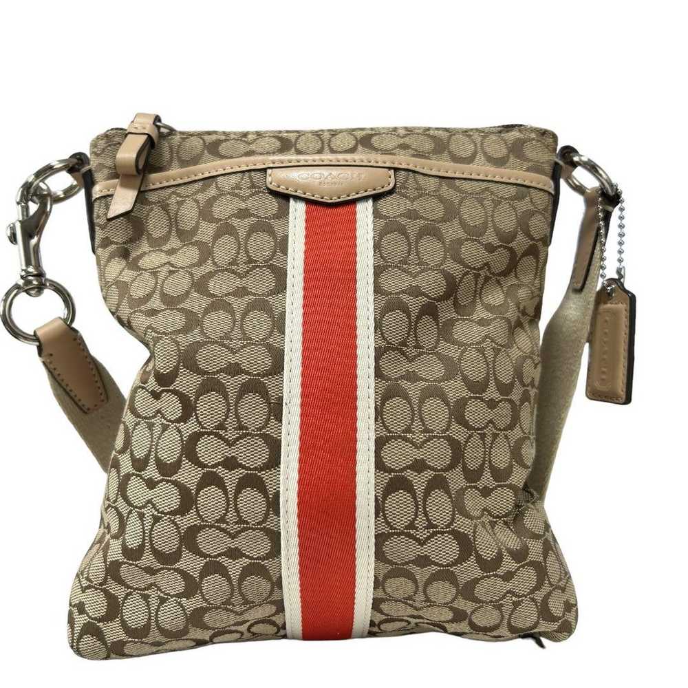 Brand new COACH Stripe Signature PVC Shoulder Bag… - image 2