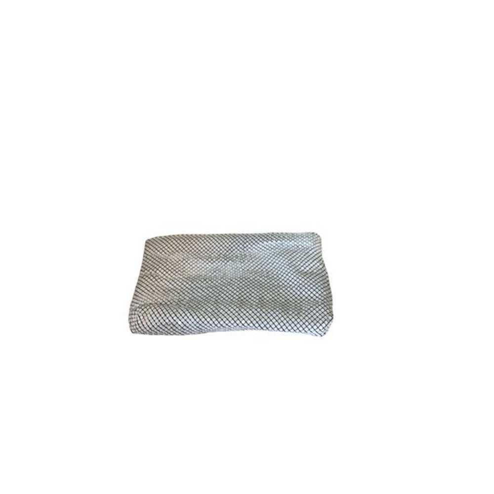 Whiting Davis White Mesh Clutch Purse - image 1