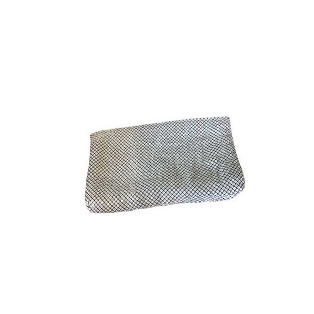 Whiting Davis White Mesh Clutch Purse - image 2