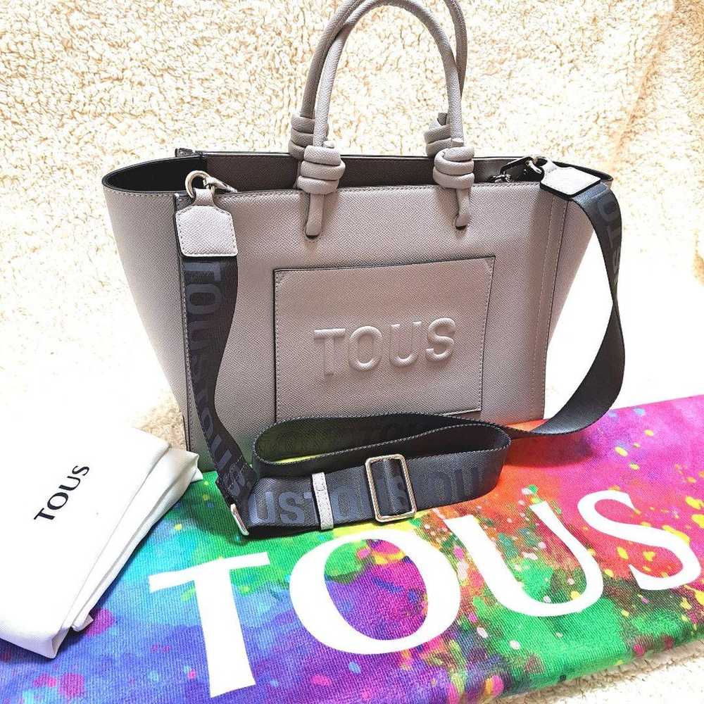 【Unused Class】TOUS 2WAY Tote Bag Women's Bag with… - image 3