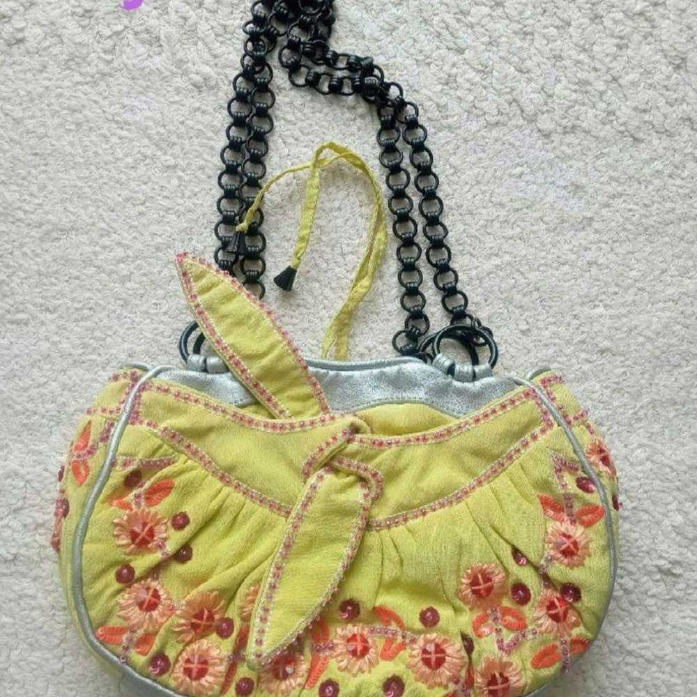 Jamin Puech embroidered handbag in yellow - image 1