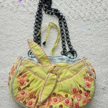 Jamin Puech embroidered handbag in yellow - image 1