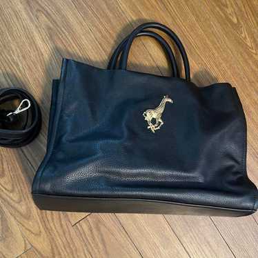 ear Brooklyn Charm Genuine Leather Tote 2way