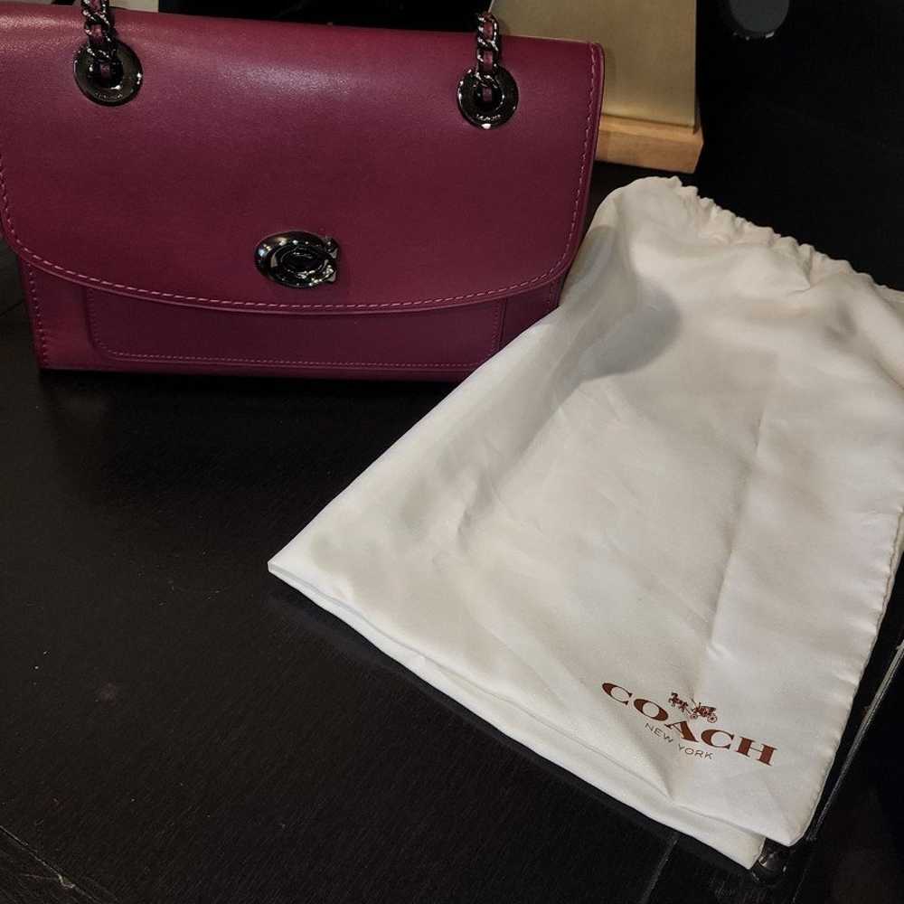 Coach Parker Bag in Deep Berry - image 8