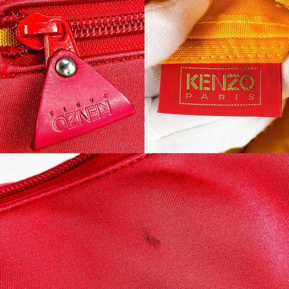 KENZO Shoulder Bag Crossbody Nylon Embroidery Red - image 10