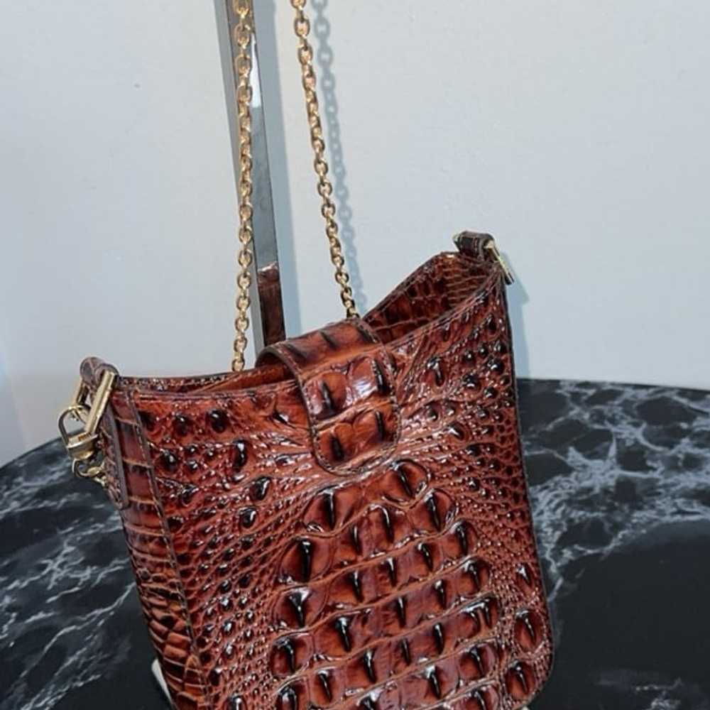 BRAHMIN Handbag Marley Melbourne Pecan Leather Cr… - image 7