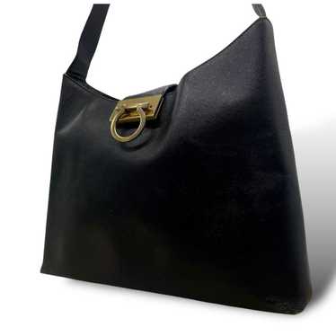 Salvatore Ferragamo S45 Gancini Shoulder Handbag … - image 1