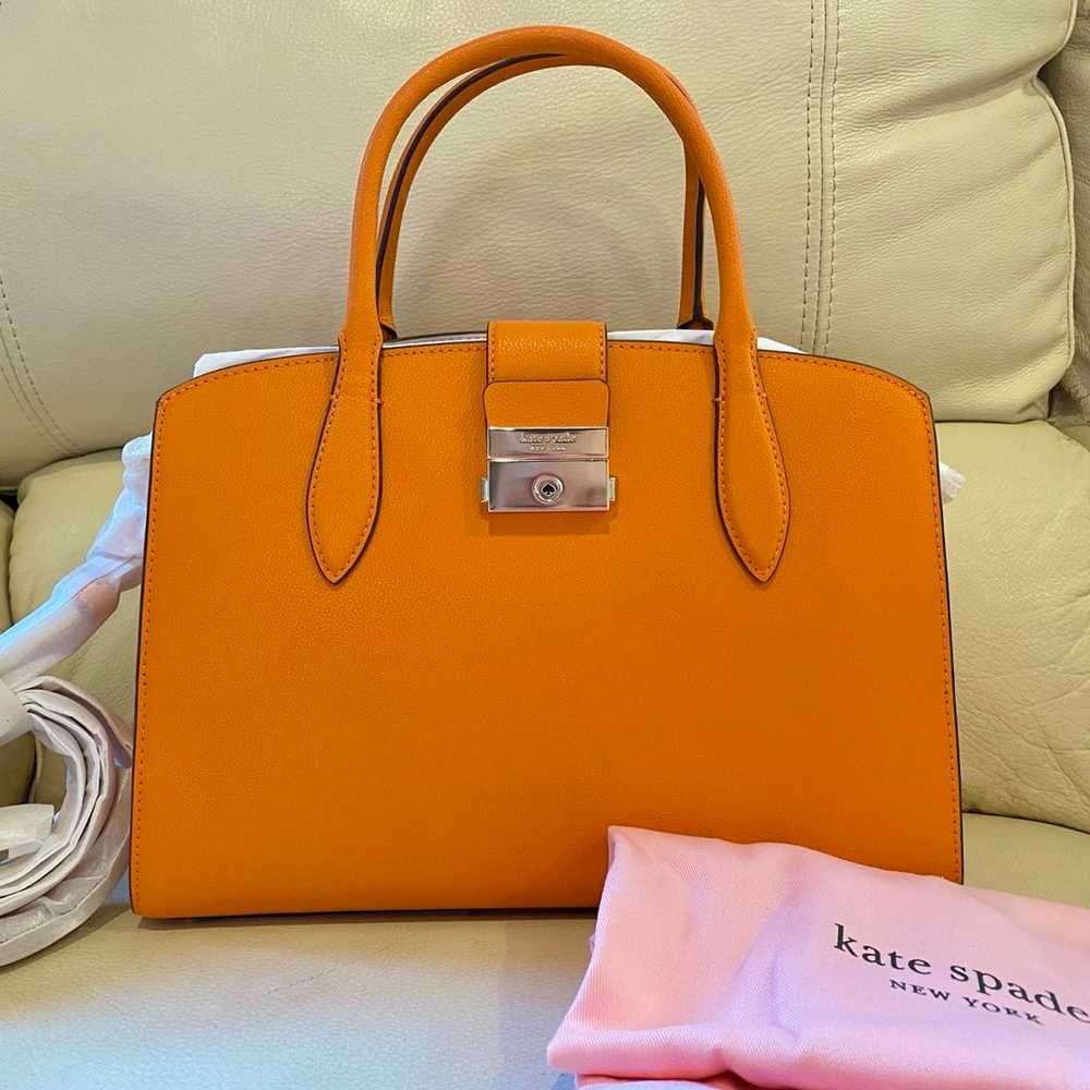 NEW Kate Spade New York Voyage Orange Grain Textu… - image 1