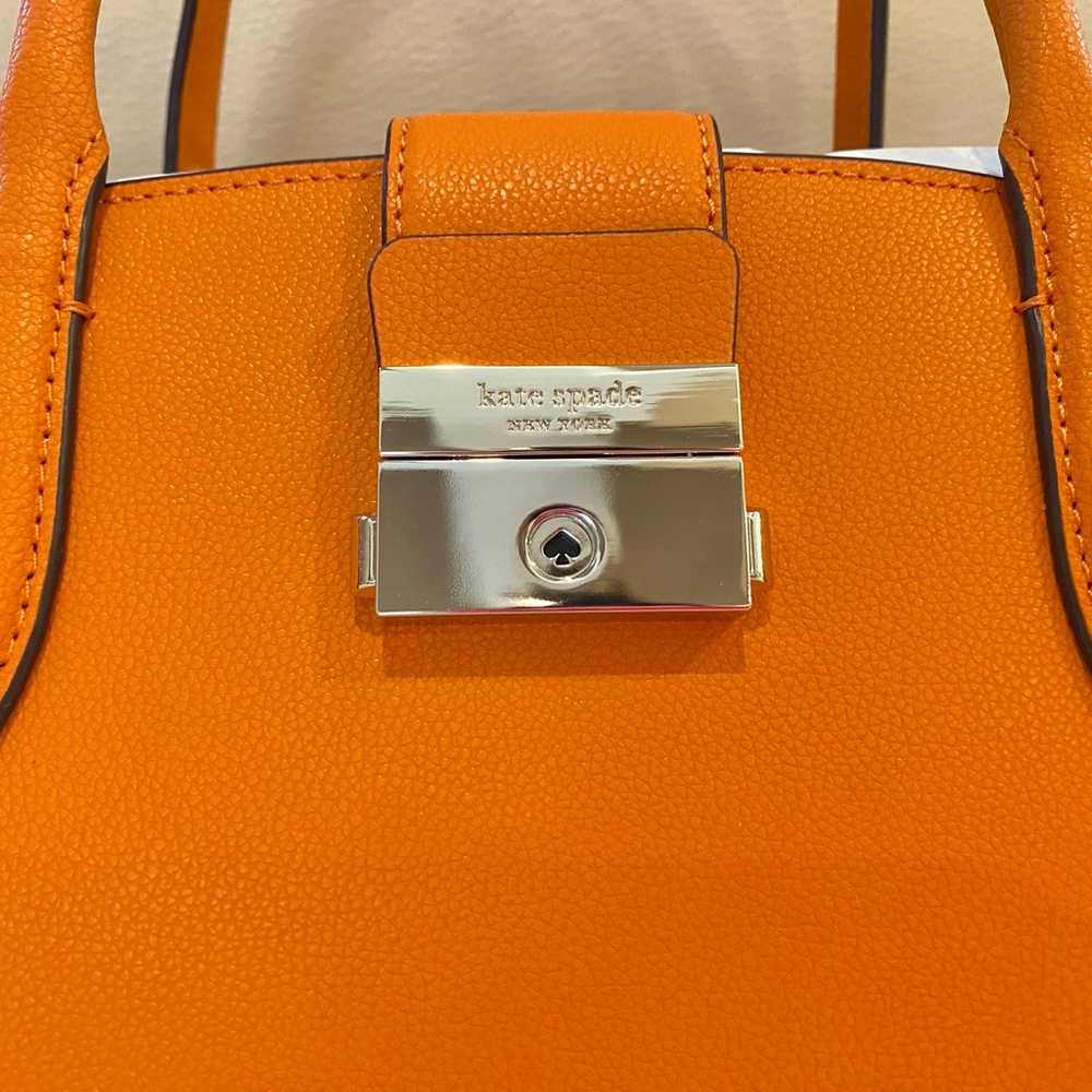 NEW Kate Spade New York Voyage Orange Grain Textu… - image 3