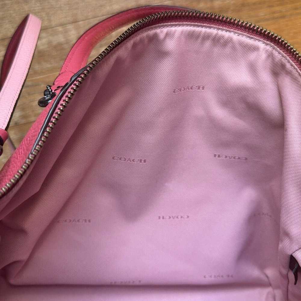 NWOT Coach Prairie Pink Pebble Leather Satchel Cr… - image 6