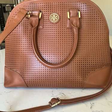 Tory Burch Robinson Perforated Medium Dome Satchel