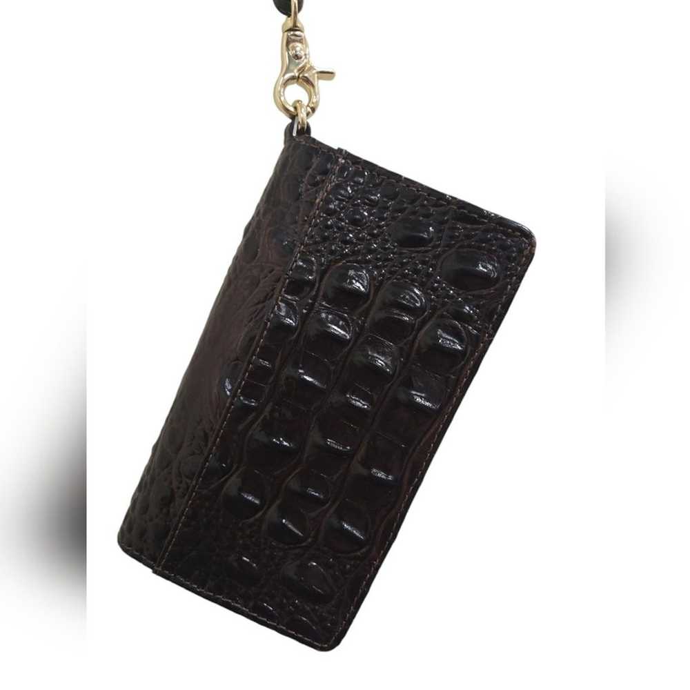 Faux alligator Brahmin wristlet - image 2