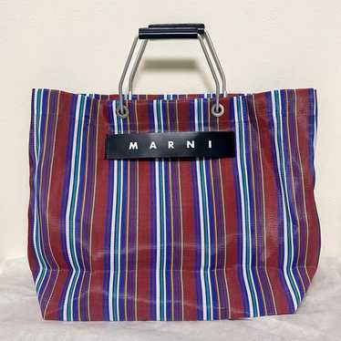 MARNI Marni Market Stripe Tote Bag