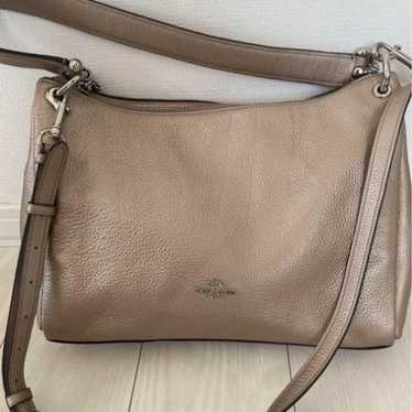 【Like New】COACH Shoulder 2-Way Bag in Champagne G… - image 1