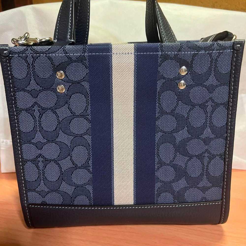 COACH DEMPSEY TOTE NAVY COACH - image 3