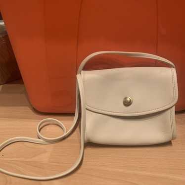 Rare Coach Vintage Abbie Crossbody White Ivory outlets Cream Small Bag Purse Leather